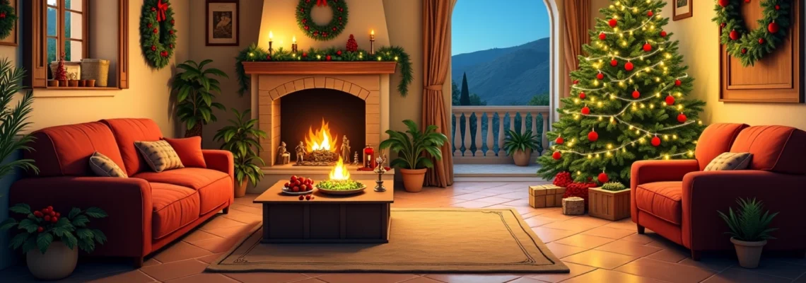 Decoración festiva para una navidad encantadora en casa