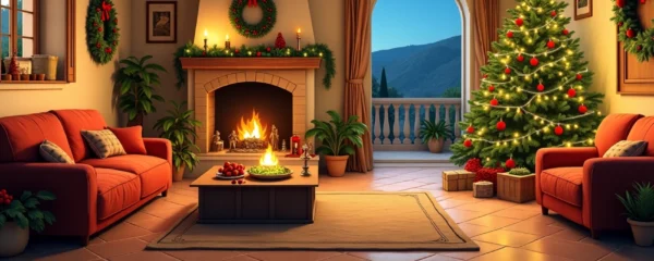 Decoración festiva para una navidad encantadora en casa